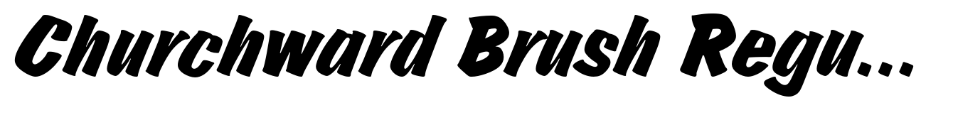 Churchward Brush Regular Italic (D)
